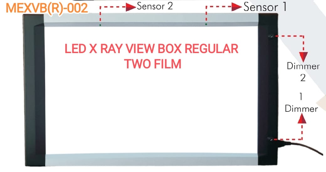 LED X RAY VIEW BOX REGULAR TWO FILM